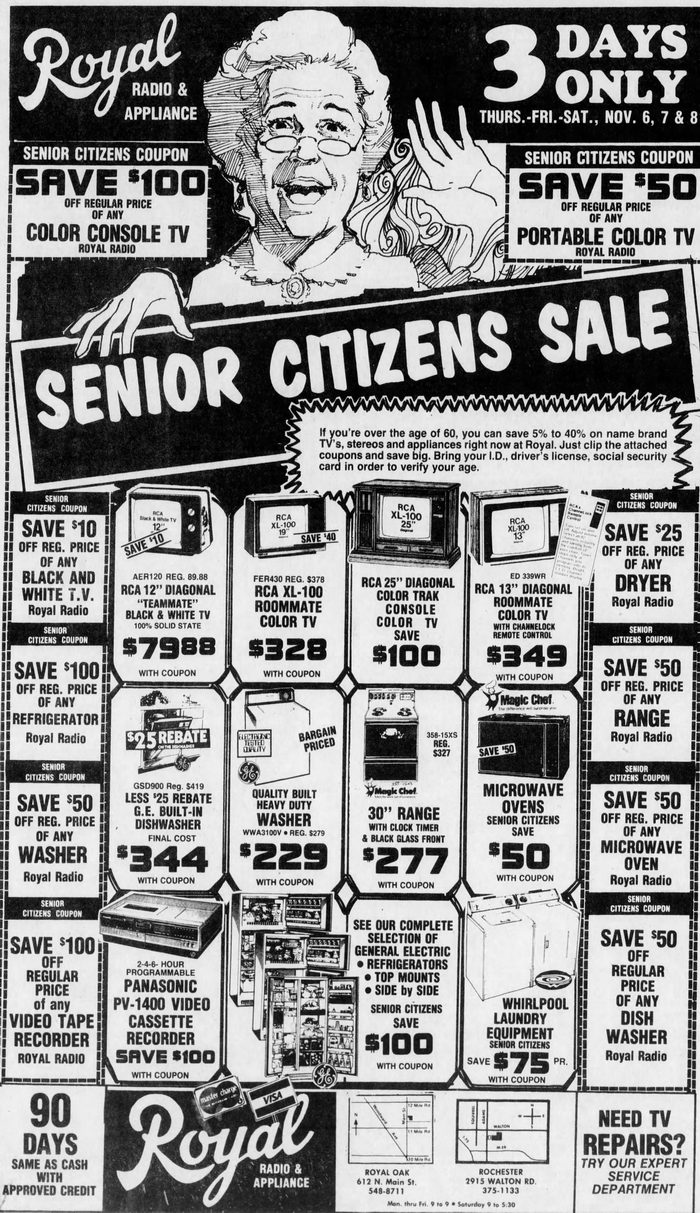 Royal Radio - Nov 5 1980 Ad (newer photo)